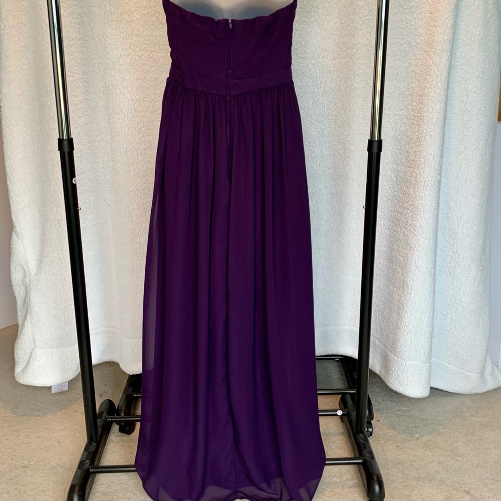 EUC Tevolio Grecian-style strapless gown, built-in bra - Picture 3 of 10